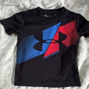 2T Under Armour Kids T-Shirt with Red and Blue Graphic